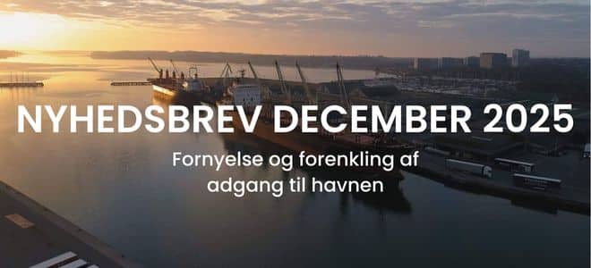 cover til nyhedsbrev december 2025 fra kolding havn
